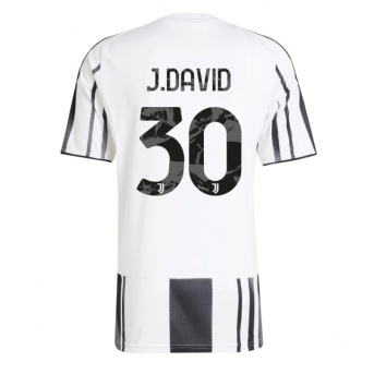 Juventus Jonathan David #30 Maglia Gara Casa Repliche 2025-26 Maniche Corte